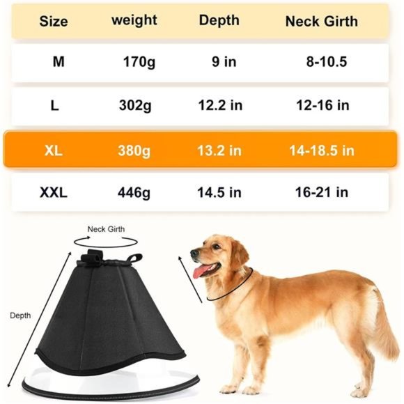 Dog Cone, Alternative After Surgery, Adjustable Dog Recovery Collar - Picture 6 of 6